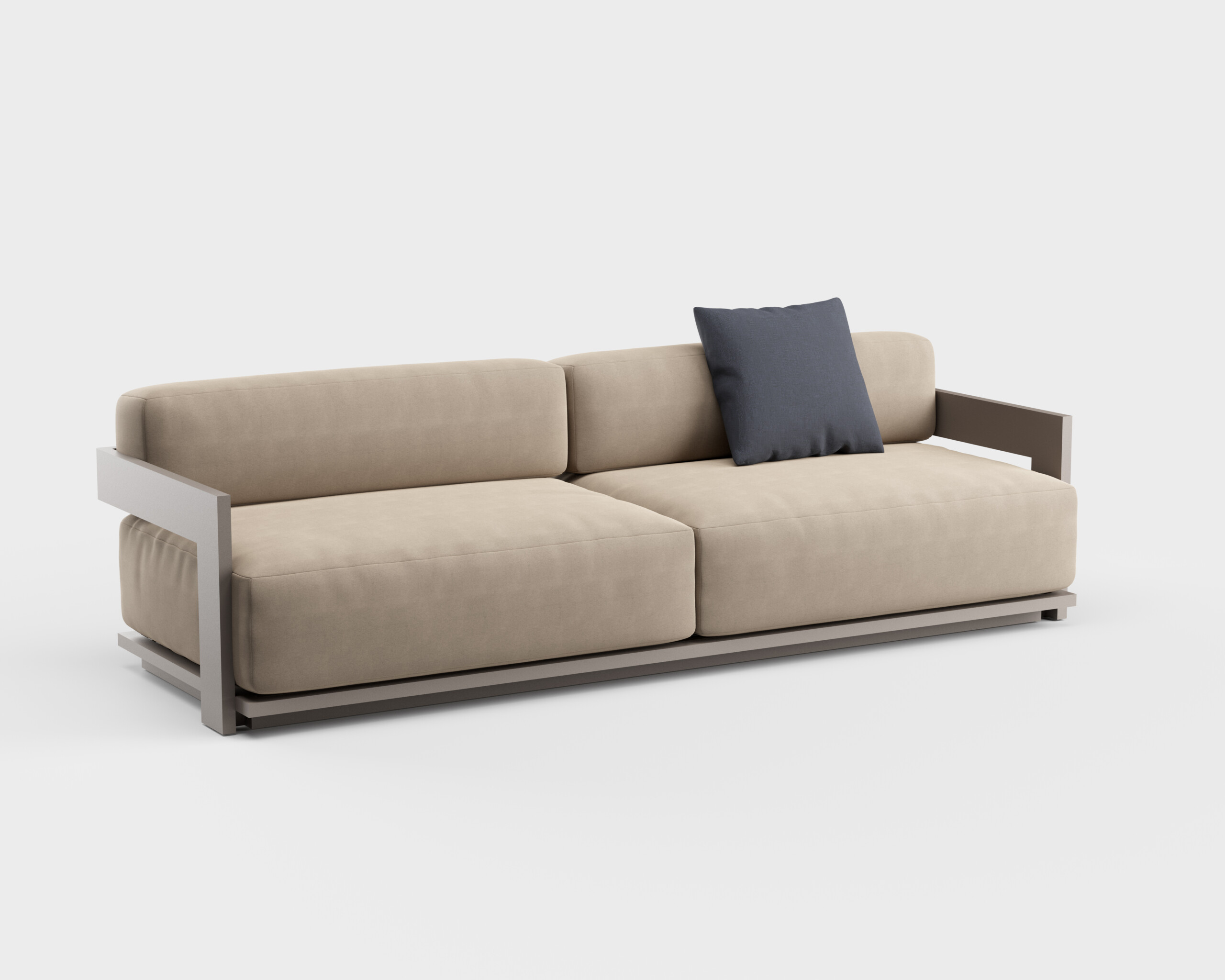 Outdoor Furniture Luxury - Conjunto de Sofá de Alumínio de