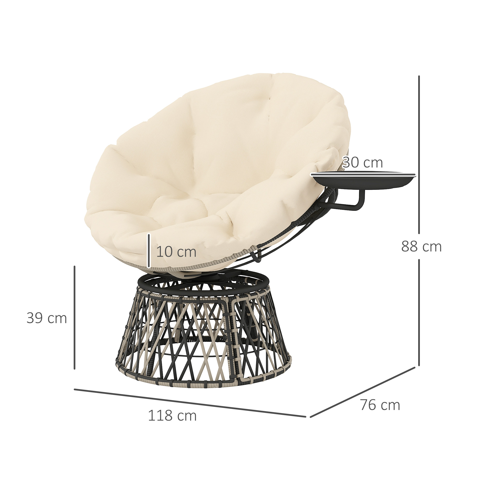 Cadeira Giratória para Exterio - Outdoor Furniture Metal Chairs avaliação e preço