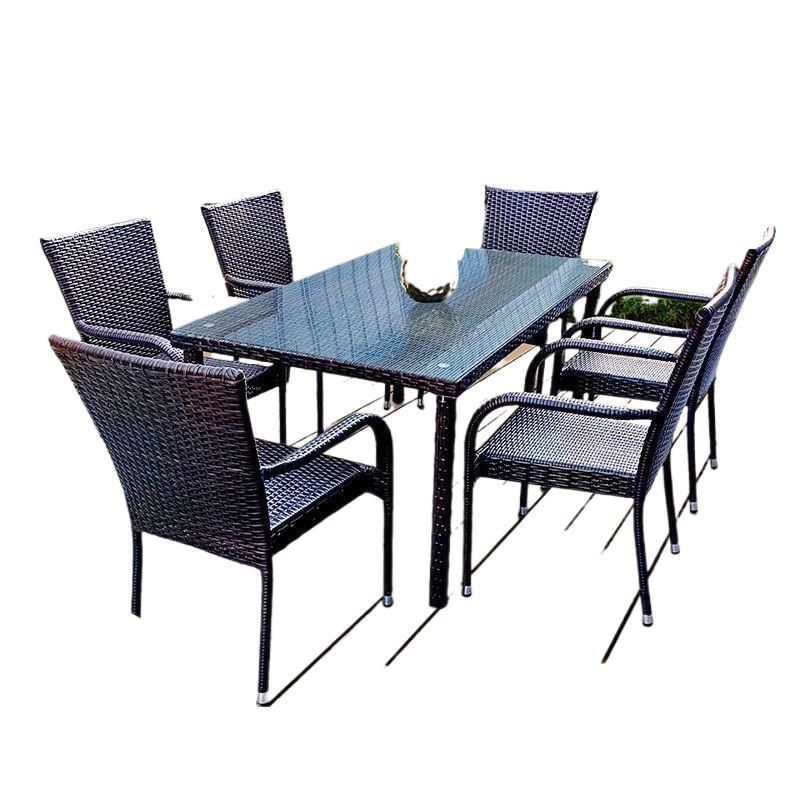 Mesas e cadeiras de vime para  - Outdoor Furniture Metal avaliação e preço