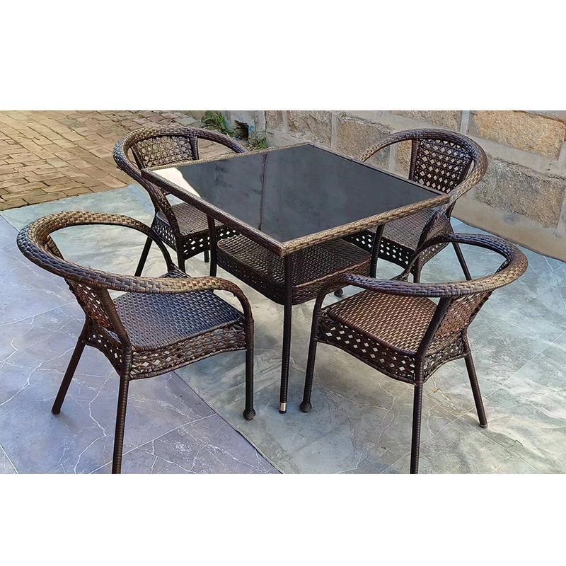 Mesas e cadeiras de vime para  - Outdoor Furniture Metal avaliação e preço