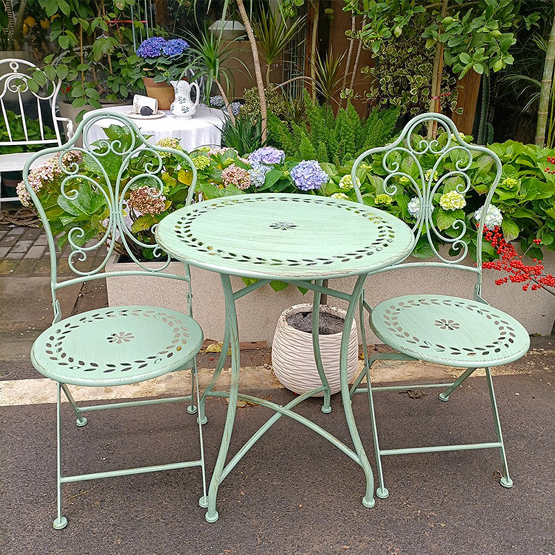 Mesa e Cadeiras de Ferro Estil - Outdoor Furniture Metal Chairs avaliação e preço