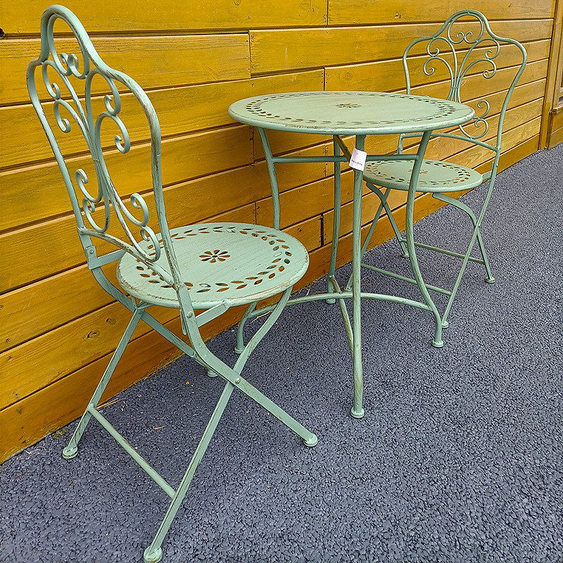 Mesa e Cadeiras de Ferro Estil - Outdoor Furniture Metal Chairs avaliação e preço